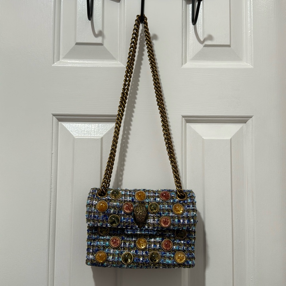 Kurt Geiger London tweed crossbody bag